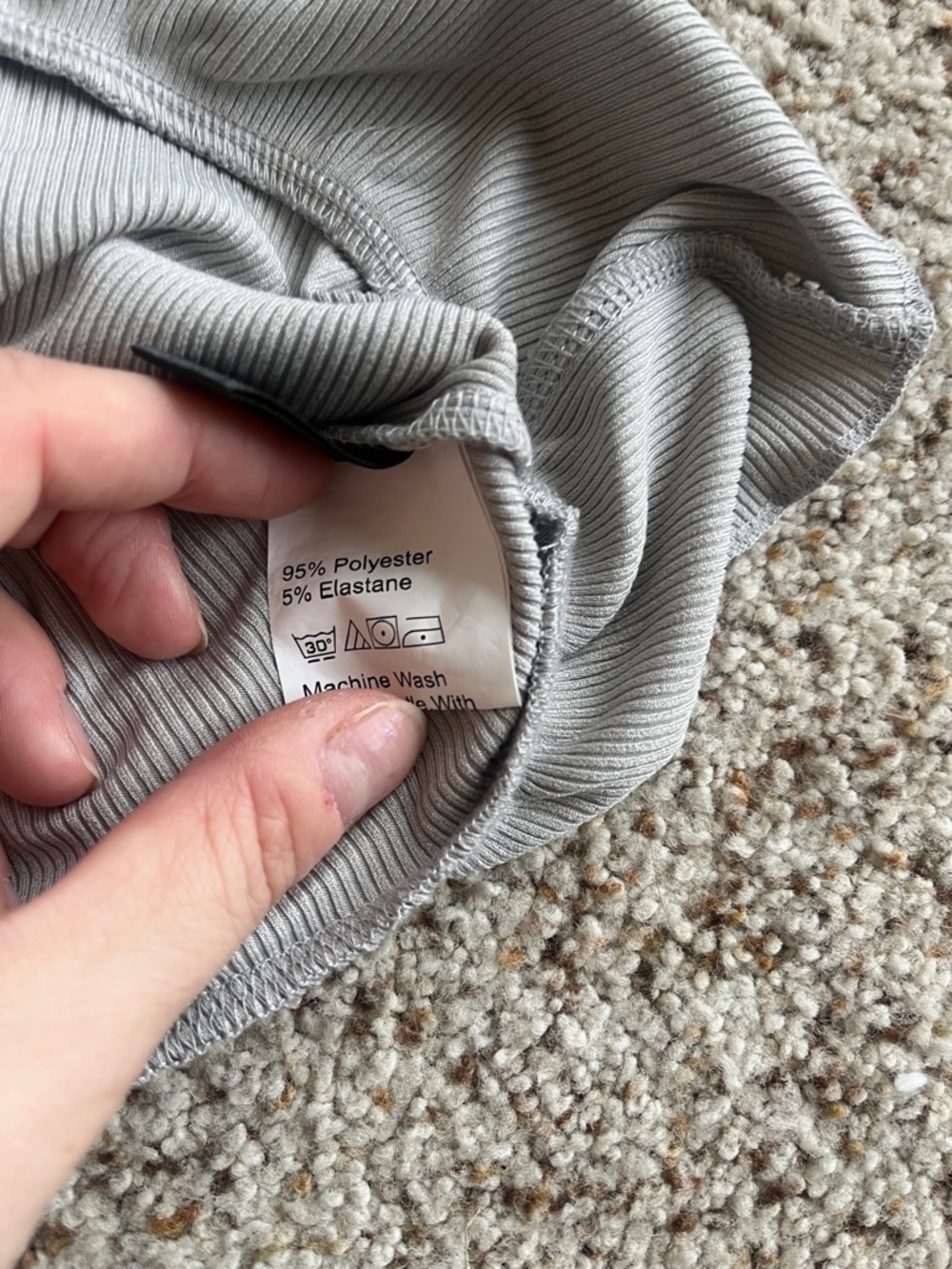 SHEIN Sage Ruffle Hem Button-Front Crop Tank - Picture 6 of 7